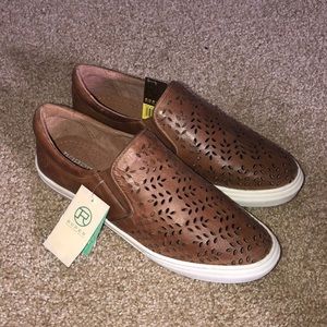 Roper Womens Mane Sneaker Brown Leather 9